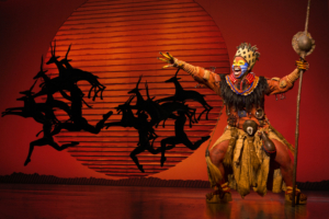 Mukelisiwe Goba as Rafiki. The Lion King. Disney. Photo by Matthew Murphy