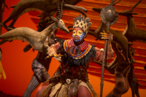 Mukelisiwe Goba as Rafiki. The Lion King. Disney. Photo by Matthew Murphy